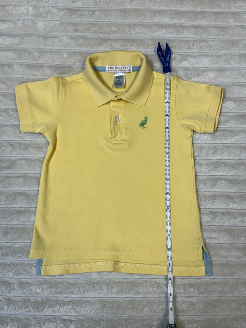 The Beaufort Bonnet Company: Boys Yellow Cotton Polo, Size 2T - Picture 5 of 7